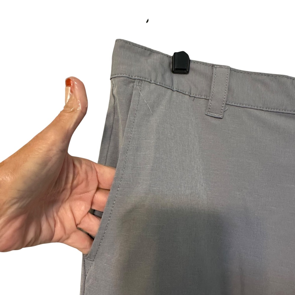 Banana Republic Mens Gray Flat Front Chino‎ Shorts Size 38 - Picture 3 of 13